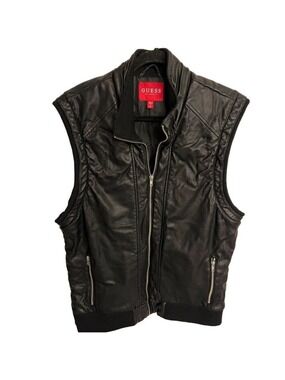 Men’s Guess size xl zippered biker vest